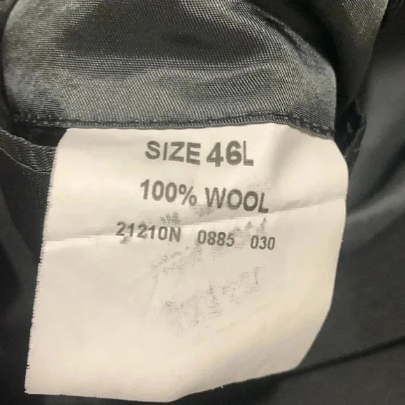 Men’s Jos. A. Bank Sports Coat Size 46L Black EUC - Picture 10 of 10